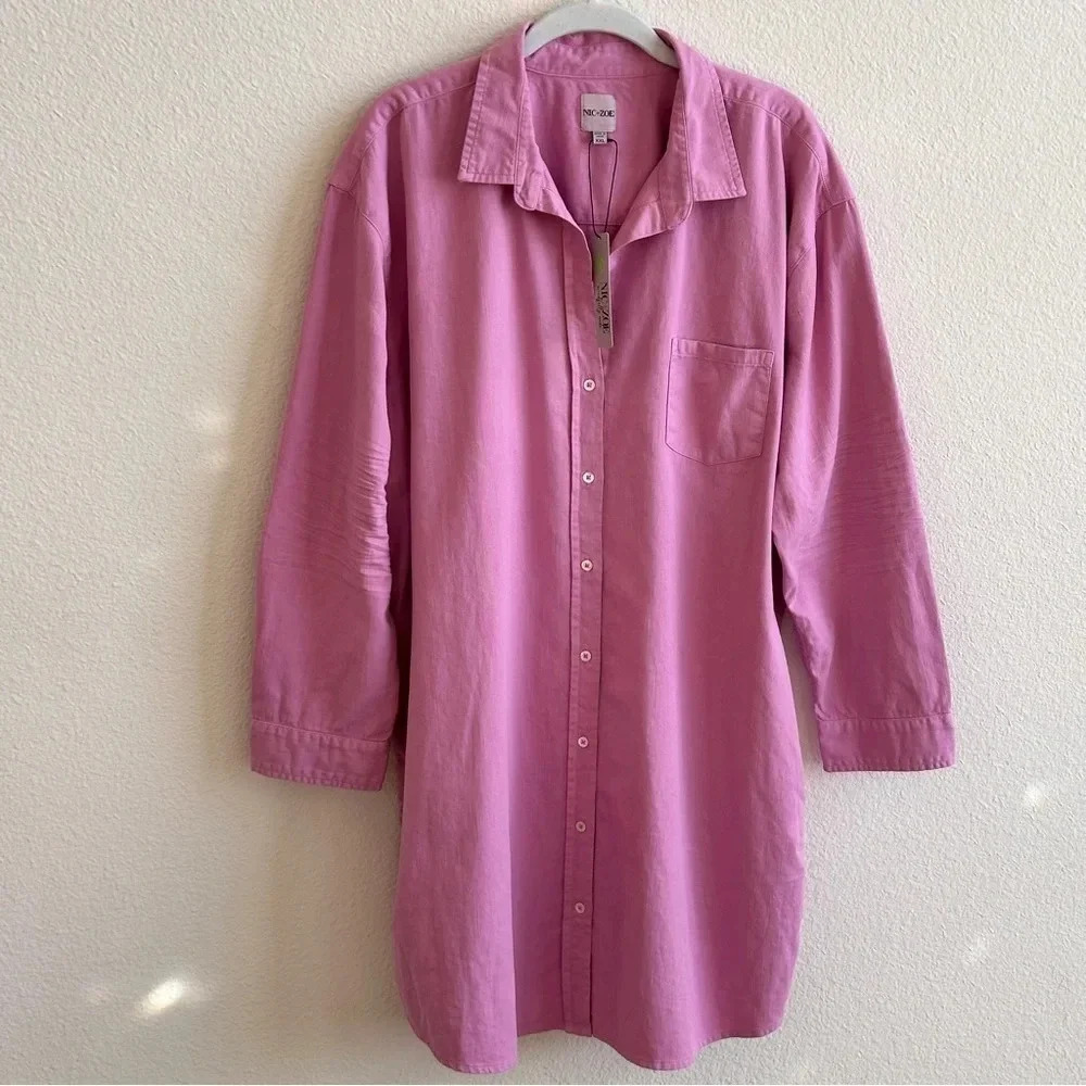 NIC+ZOE SUMMER DAY Tunic Length SHIRT - 2X - Brand new!